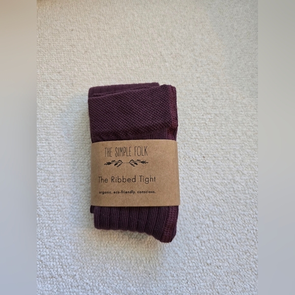 NWT! The Simple Folk, The Ribbed Tight, Huckleberry, Size 0-12mths - Picture 4 of 5